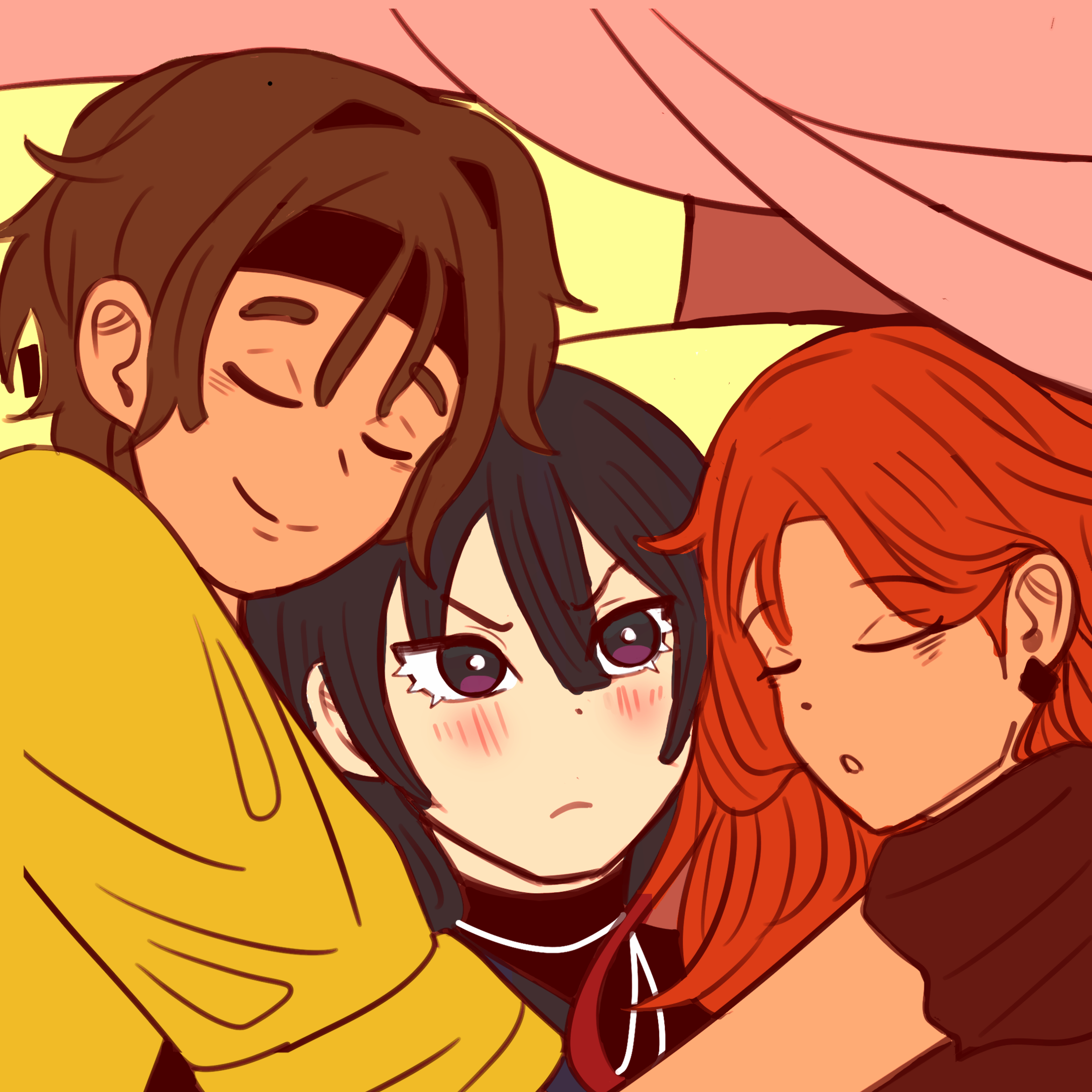 Trio Hug